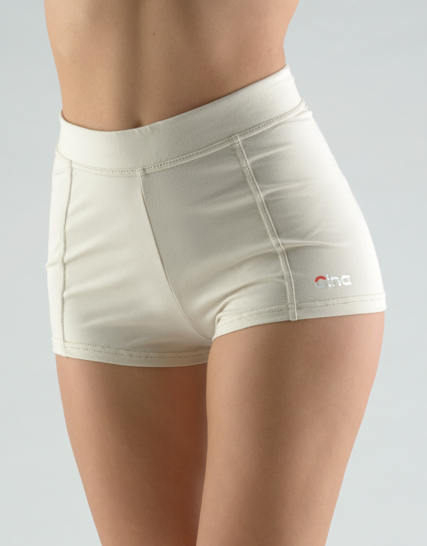 GINA dámské šortky krátké, šité, klasické, jednobarevné  93002P  - písková  S