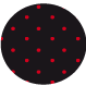 black, red