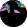black, purple