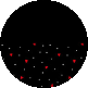 black, red