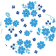 light blue, white