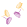 white, dark purple