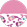 pink purple, white