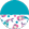 turquoise, white