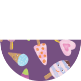 lavender, white