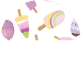 white, lavender